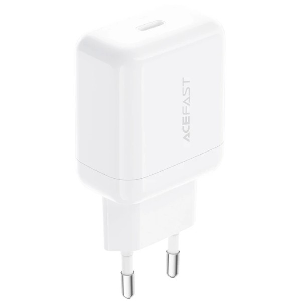 Фото - Сетевое зарядное устройство AceFast A130 PD20W single USB-C charger White (6974316284659) Фото - Сетевое зарядное устройство AceFast A130 PD20W single USB-C charger White (6974316284659)