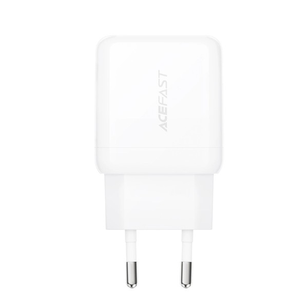 Фото - Сетевое зарядное устройство AceFast A130 PD20W single USB-C charger White (6974316284659)