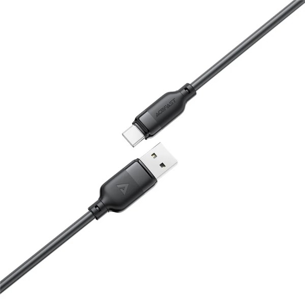 Фото - Кабель AceFast C16-04, USB to Type-C, 3A, 1.2m Black (6974316283812)