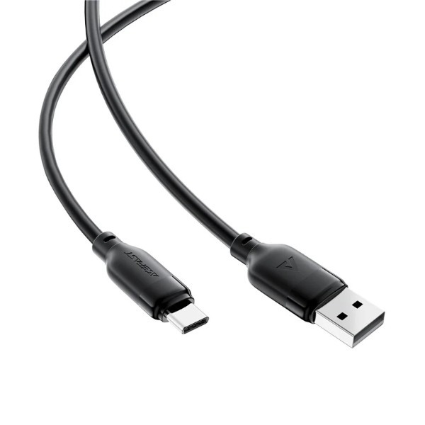 Фото - Кабель AceFast C16-04, USB to Type-C, 3A, 1.2m Black (6974316283812)