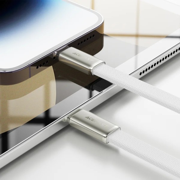 Фото - Кабель AceFast C24-01, USB to iP, 30W, 1.2m White (6974316286240)