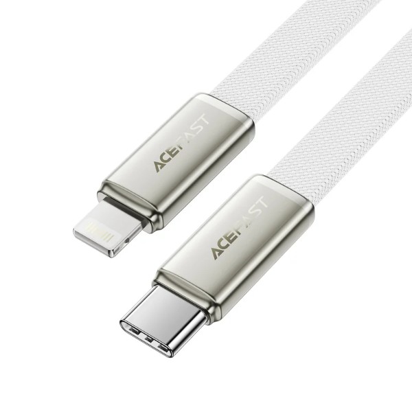 Фото - Кабель AceFast C24-01, USB to iP, 30W, 1.2m White (6974316286240)