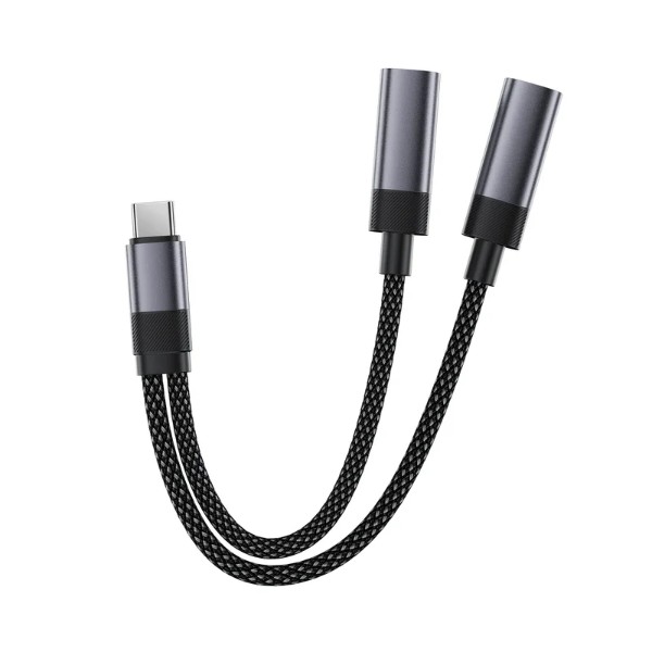 Фото - Перехідник AceFast J14 USB-C 2-in-1 Black (6974316285823)