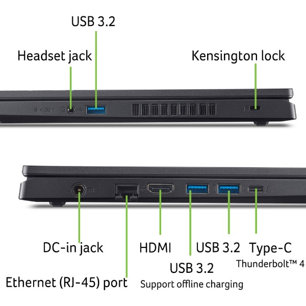 Фото - Ноутбук игровой Acer Nitro V 15 ANV15-52-56XW (NH.QV3EU.010) Obsidian Black