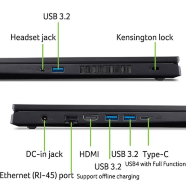 Фото - Ноутбук игровой Acer Nitro V 15 ANV15-A31 (NH.U3QEU.00P) Obsidian Black
