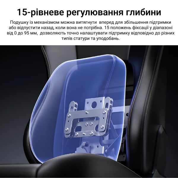 Фото - Крісло для геймерів Anda Seat Phantom 4 Pro L Gray Fabric (AD18YSDC-72-G-F-G02)