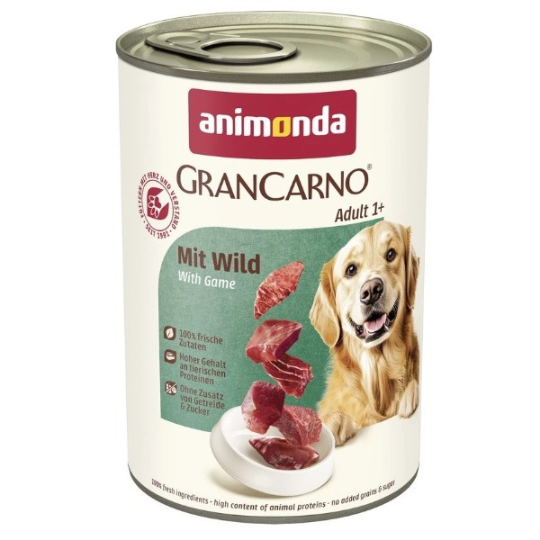Фото - Влажный корм для собак Animonda GranCarno Adult Game 400 г (4017721824781)