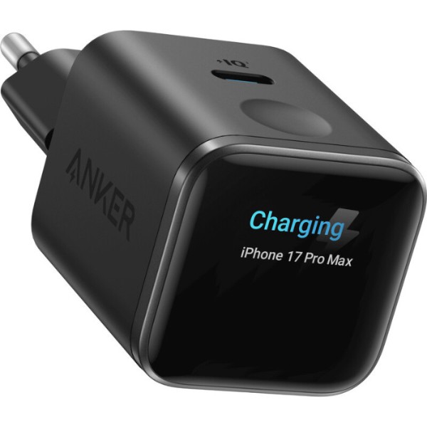 Фото - Сетевое зарядное устройство Anker Nano Charger - 45W USB-C Smart Display Black (A121DG11)