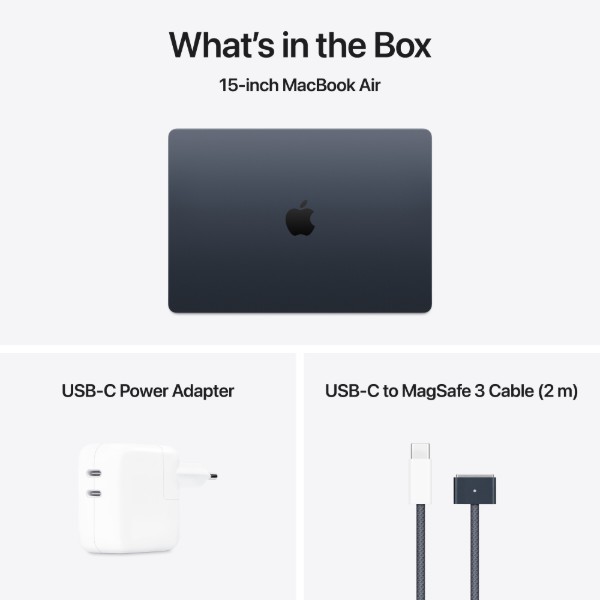 Фото - Ноутбук Apple MacBook Air 15" M4 16Gb/256Gb Midnight (Відновлений, Майже новий)