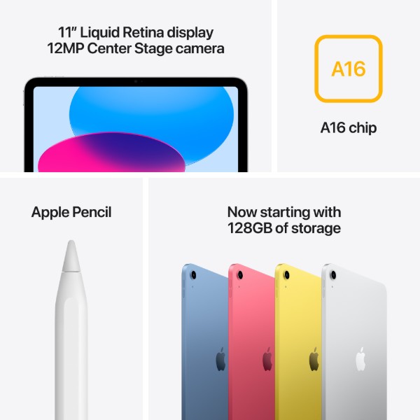 Фото - Планшет Apple iPad 11'' A16 WiFi 128Gb Blue (Восстановленный, Хорошее состояние)
