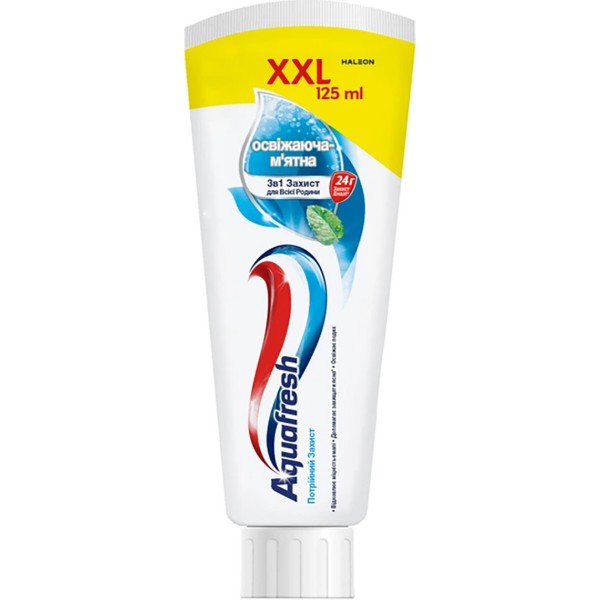 Фото - Зубна паста Aquafresh освіжаюча м`ятна 125 мл (5054563199539)