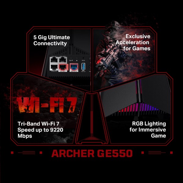 Фото - Маршрутизатор интернет WiFi7 TP-Link Archer GE550