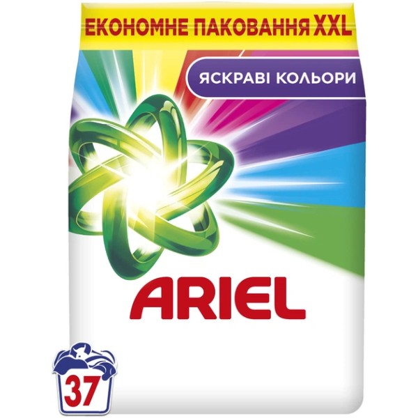 Фото - Пральний порошок Ariel Аква-Пудра Color 37 циклів, 5кг