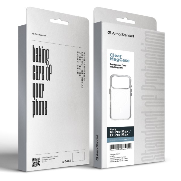 Фото - Чохол для смартфону Armorstandart Clear MagCase for Apple iPhone 18 Pro Max/17 Pro Max Transparent (ARM91764)