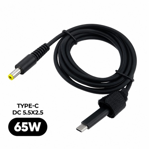Фото - Кабель Armorstandart USB-C - DC 5.5x2.5 18.5-20V Flat 1м (ARM91553)