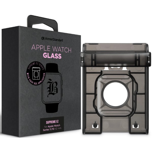 Фото - Захисне скло для смарт-годинника Armorstandart Supreme Black Icon EZ for Apple Watch Series 11/10 42 mm (ARM91473)
