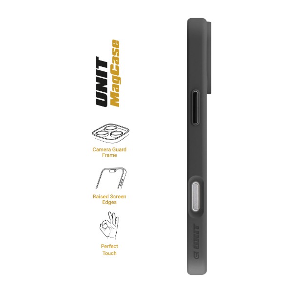 Фото - Чохол для смартфону Armorstandart Unit-C MagCase for Apple iPhone 17 Pro Max Black + Orange Button Set (ARM90589)