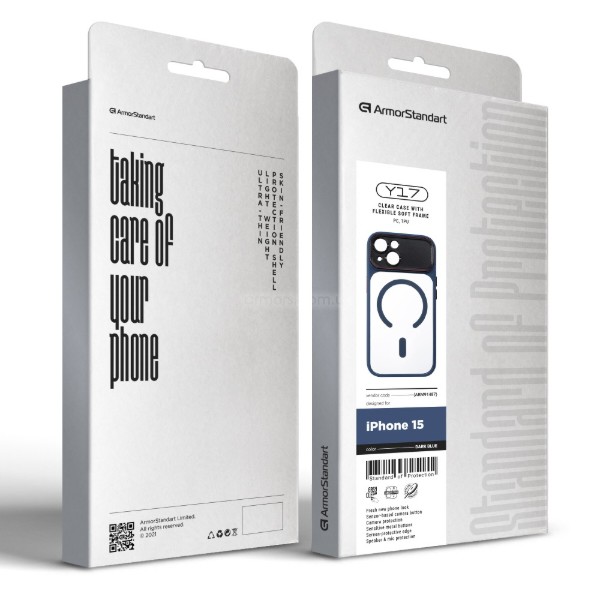 Фото - Чохол для смартфону Armorstandart Y17 MagCase for Apple iPhone 15 Dark Blue (ARM91487)