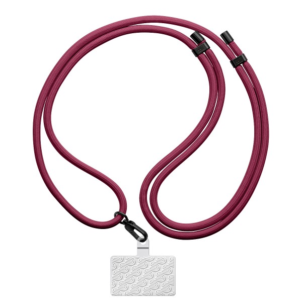 Фото - Ремінець для смартфону Armorstandart for Rope Black Burgundy with Clear holder (ARM91365)