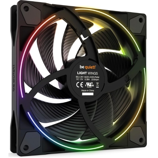Фото - Корпусный вентилятор Be quiet! Light Wings 140mm PWM High-Speed Black (BL075)