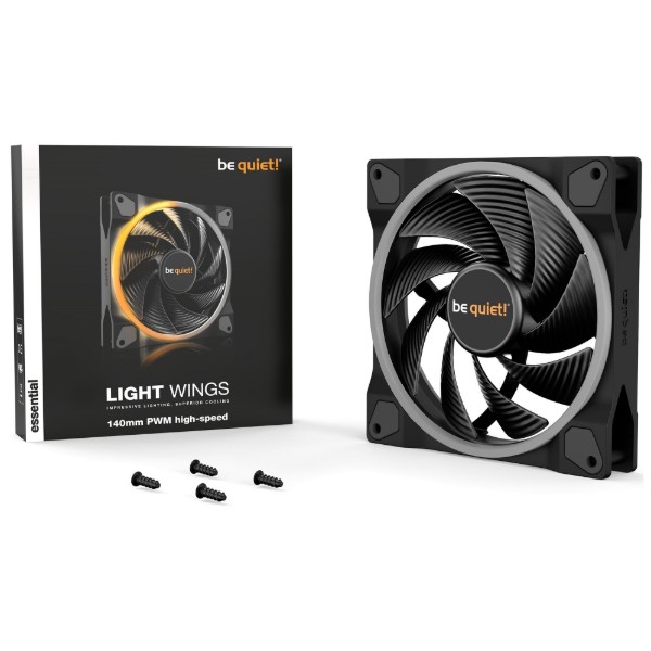 Фото - Корпусный вентилятор Be quiet! Light Wings 140mm PWM High-Speed Black (BL075)