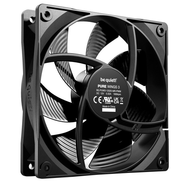 Фото - Корпусний вентилятор Be quiet! Pure Wings 3 120mm PWM 3-Pack Black (BL141)
