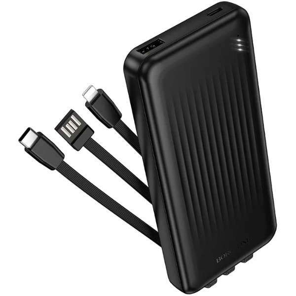 Фото - Батарея мобильная BOROFONE BJ79 Clever 10000mAh Black (6941991121531)