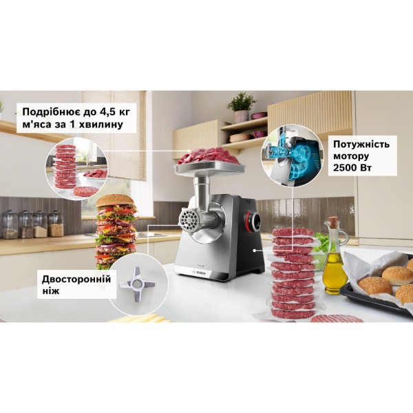 Фото - Мясорубка Bosch MFWS820M