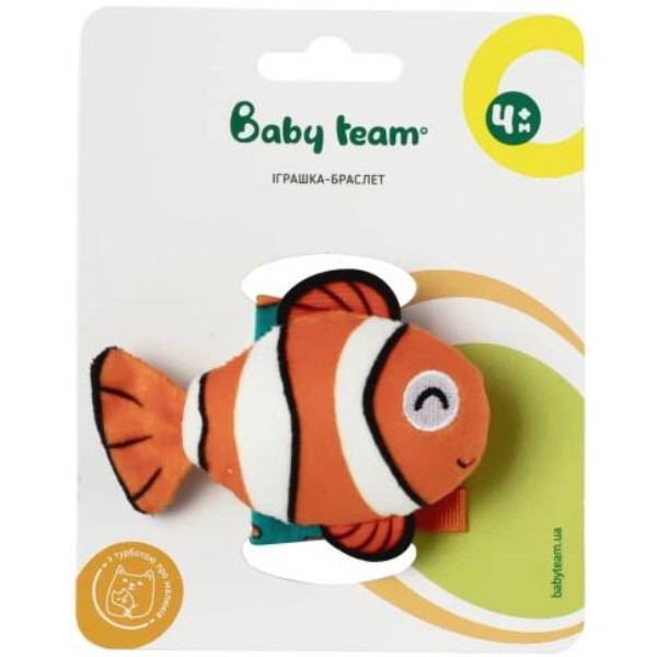 Фото - Брязкальце Baby Team браслет в асортименті (8509_рибка)