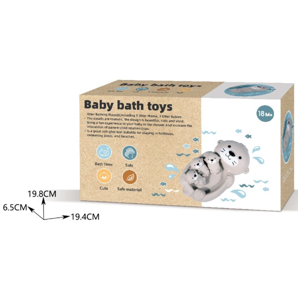 Фото - Игрушка для ванной Baby bath toys плавающая выдра (TT542)