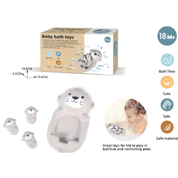 Фото - Игрушка для ванной Baby bath toys плавающая выдра (TT542)