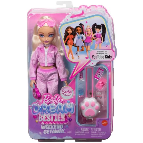 Фото - Кукла Barbie Малибу Dream Besties серии Уикенд-путешествие (JMV16)