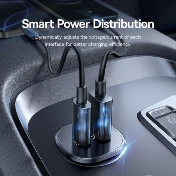 Фото - Автомобильное зарядное устройство Baseus C+U 30W (C00072300123-01)