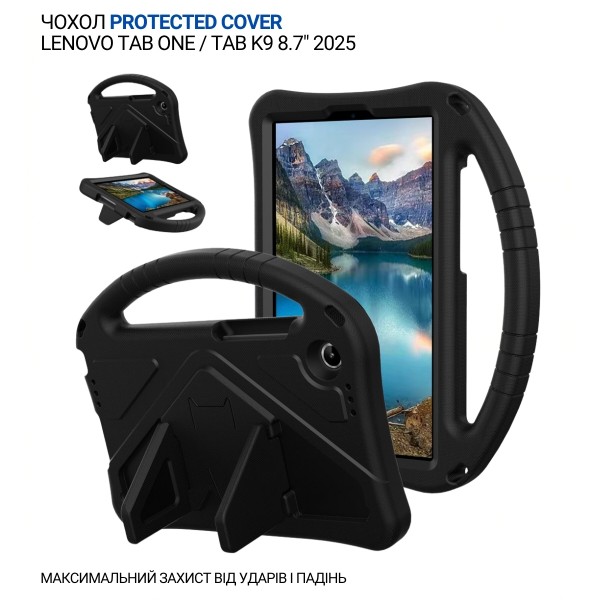Фото - Чехол для планшета BeCover Protected Cover с креплением for Lenovo Tab One / Tab K9 8.7'' 2025 (TB305XU/FU) Black (715851)