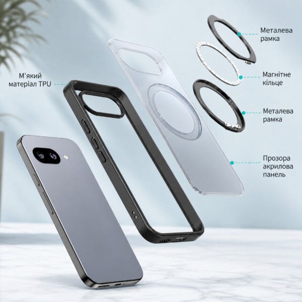 Фото - Чохол для смартфону BeCover Aura Fold for Google Pixel 9a Transparancy (715668)