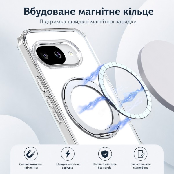 Фото - Чохол для смартфону BeCover Aura Fold for Google Pixel 9a Transparancy (715668)