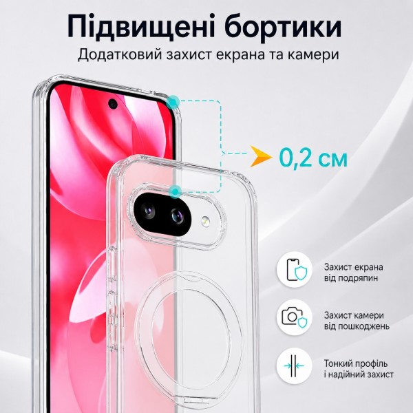 Фото - Чохол для смартфону BeCover Aura Fold for Google Pixel 9a Transparancy (715668)