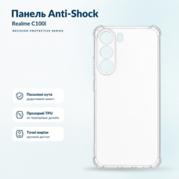 Фото - Чохол для смартфону BeCover Anti-Shock for Realme C100i Clear (716089)