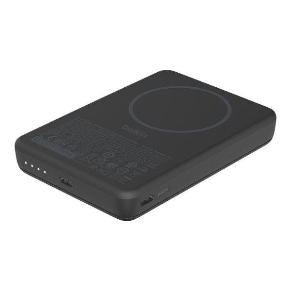 Фото - Батарея мобильная Belkin 10000mAh 20Вт/Qi2 7.5Вт Slim Magnetic Ring Black (BPD017HQBK)