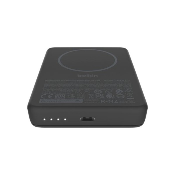 Фото - Батарея мобильная Belkin 10000mAh 20Вт/Qi2 7.5Вт Slim Magnetic Ring Black (BPD017HQBK)