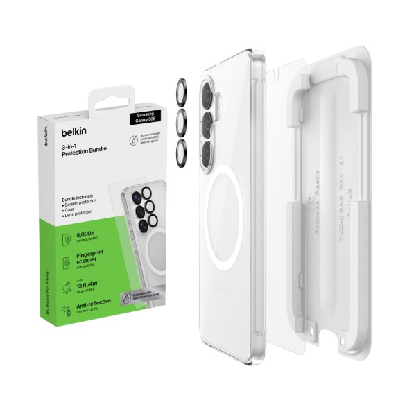 Фото - Чохол для смартфону Belkin 3в1 для Samsung Galaxy S26 (скло, захист камери) 1 Pack (BUA002HQ)