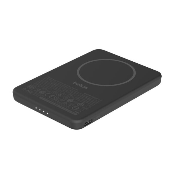 Фото - Батарея мобильная Belkin 5000mAh 15Вт/Qi2 7.5Вт Slim Magnetic Black (BPD010HQBK)