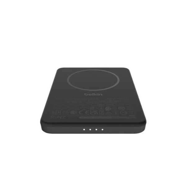 Фото - Батарея мобильная Belkin 5000mAh 15Вт/Qi2 7.5Вт Slim Magnetic Black (BPD010HQBK)