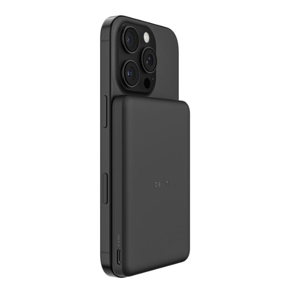Фото - Батарея мобильная Belkin 5000mAh 15Вт/Qi2 7.5Вт Slim Magnetic Black (BPD010HQBK)