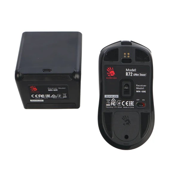 Фото - Миша бездротова ігрова Bloody R72 Ultra Tower (Black)