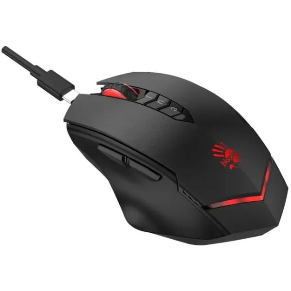 Фото - Мышь беспроводная игровая Bloody R80 Plus (Black)