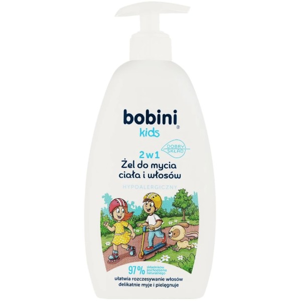 Фото - Гель для душа детский Bobini 2 в 1 гипоаллергенный 500 мл 1+ (33229)
