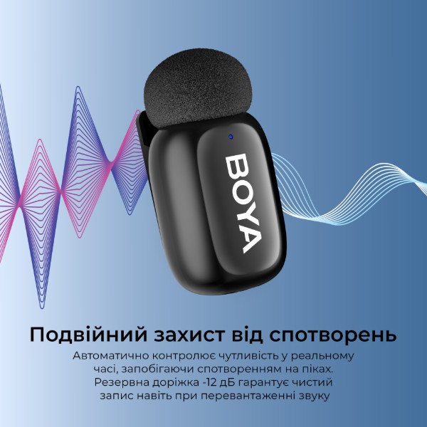 Фото - Мікрофон для смартфона Boya mini 2-02 Type-C Black (mini 2-02)