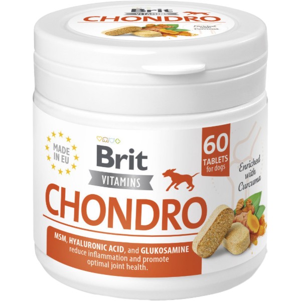 Фото - Вітаміни для собак Brit Vitamins Chondro 60 шт. (8595602571635) Фото - Вітаміни для собак Brit Vitamins Chondro 60 шт. (8595602571635)