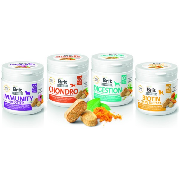 Фото - Витамины для собак Brit Vitamins Biotin Skin & Coat Care 60 шт. (8595602571642)
